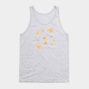 fennec pattern Tank Top